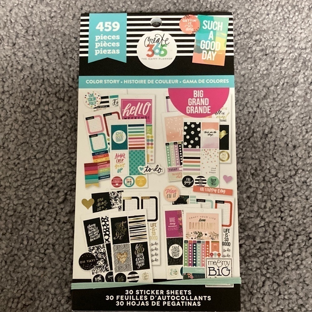 Happy planner color story sticker book